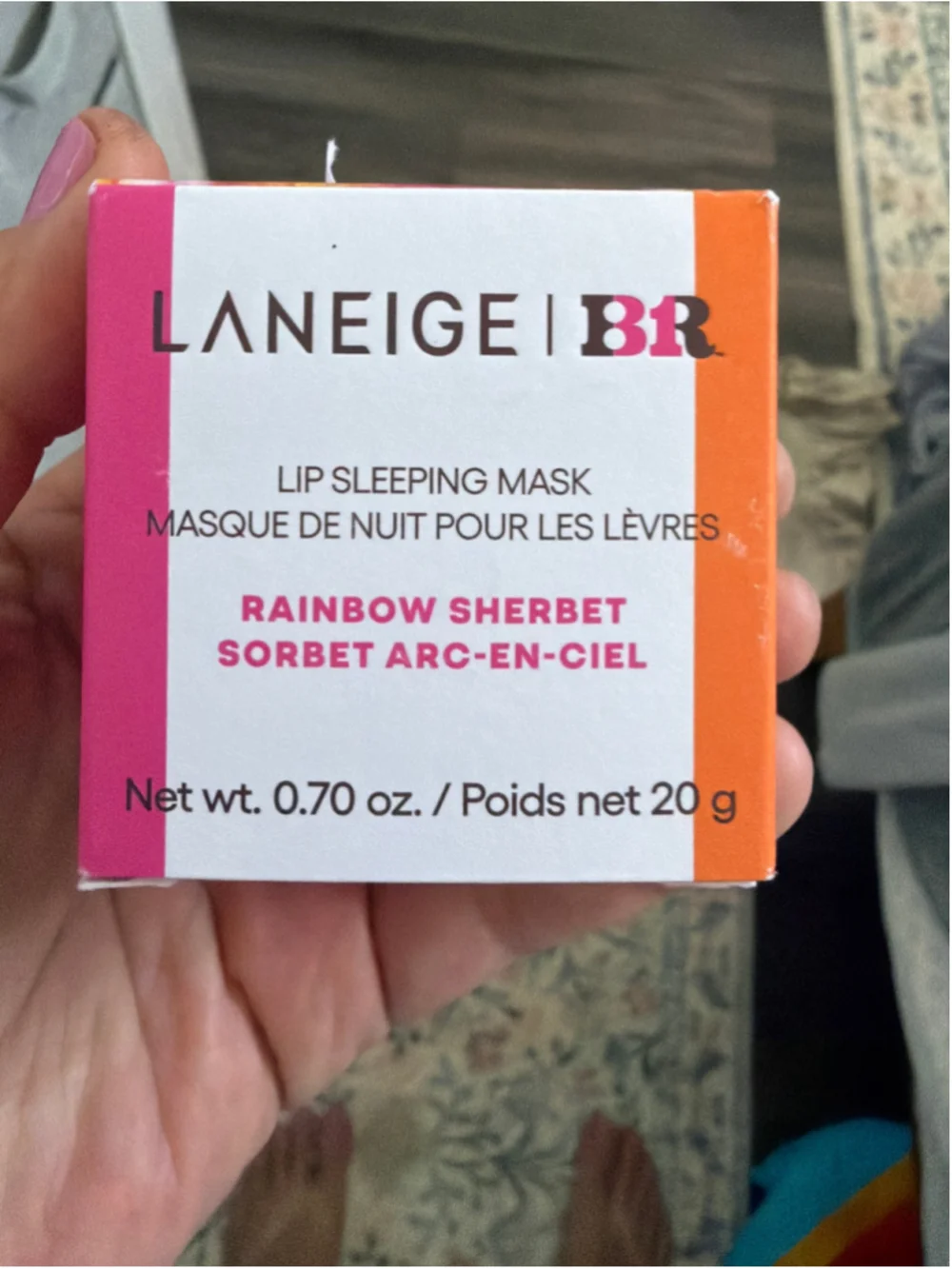 LANEIGE x Baskin Robbins Rainbow Sherbet Lip Sleeping Mask 20g NIB